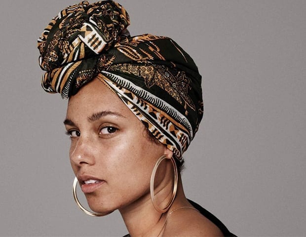 Alicia Keys head scarf
