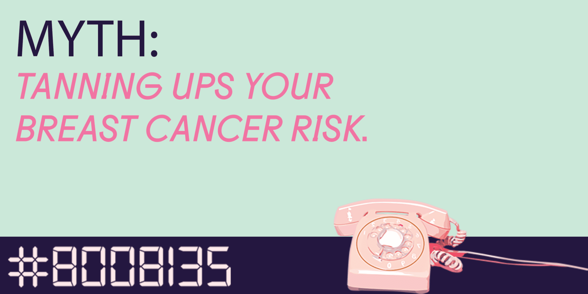 Myth: Tanning ups your breast cancer risk. - Rethink Breast Cancer