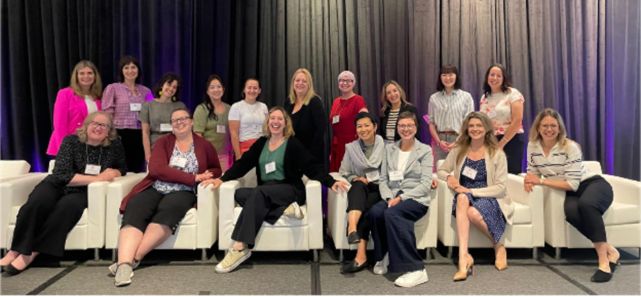 Group of breast cancer advocates at the Canadian Breast Cancer Symposium
